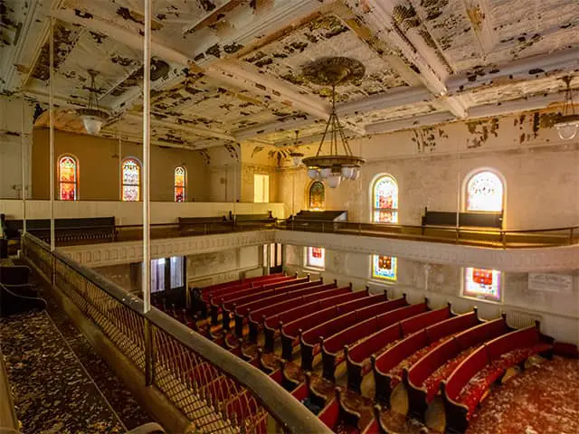 Romanesque Revival Architectural United Methodist Church